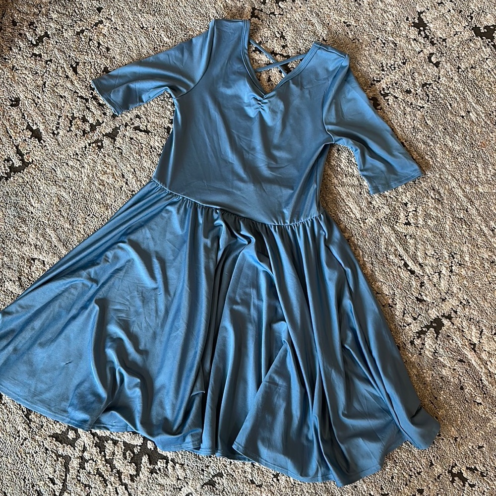 Dot Dot Smile Blue Kids Dress